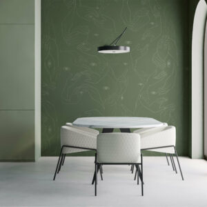 Carta-da-parati-Uno-Nessuno-Verde-salvia-MaVoix-wallpaper-New-york-apartment