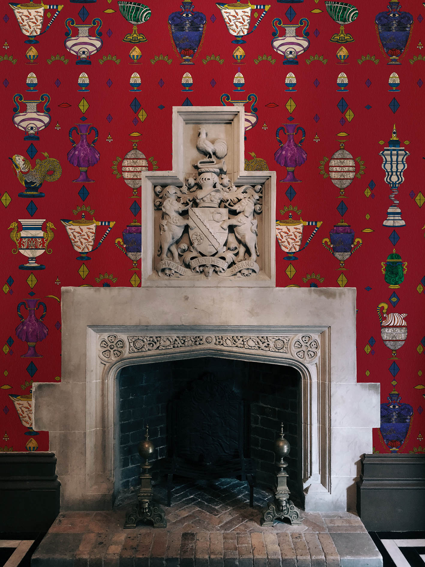 Ludovica-Noble Red-MaVoix-Wallpaper-interior-decor-wall-inspo