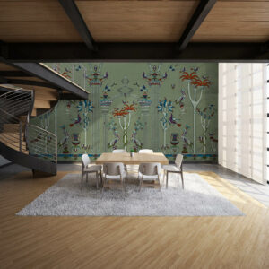 Via-Salvestrina-12-Verde-Salvia-MaVoix-wallpaper-Affresco-Collezione-Visioni-Monaco-loft