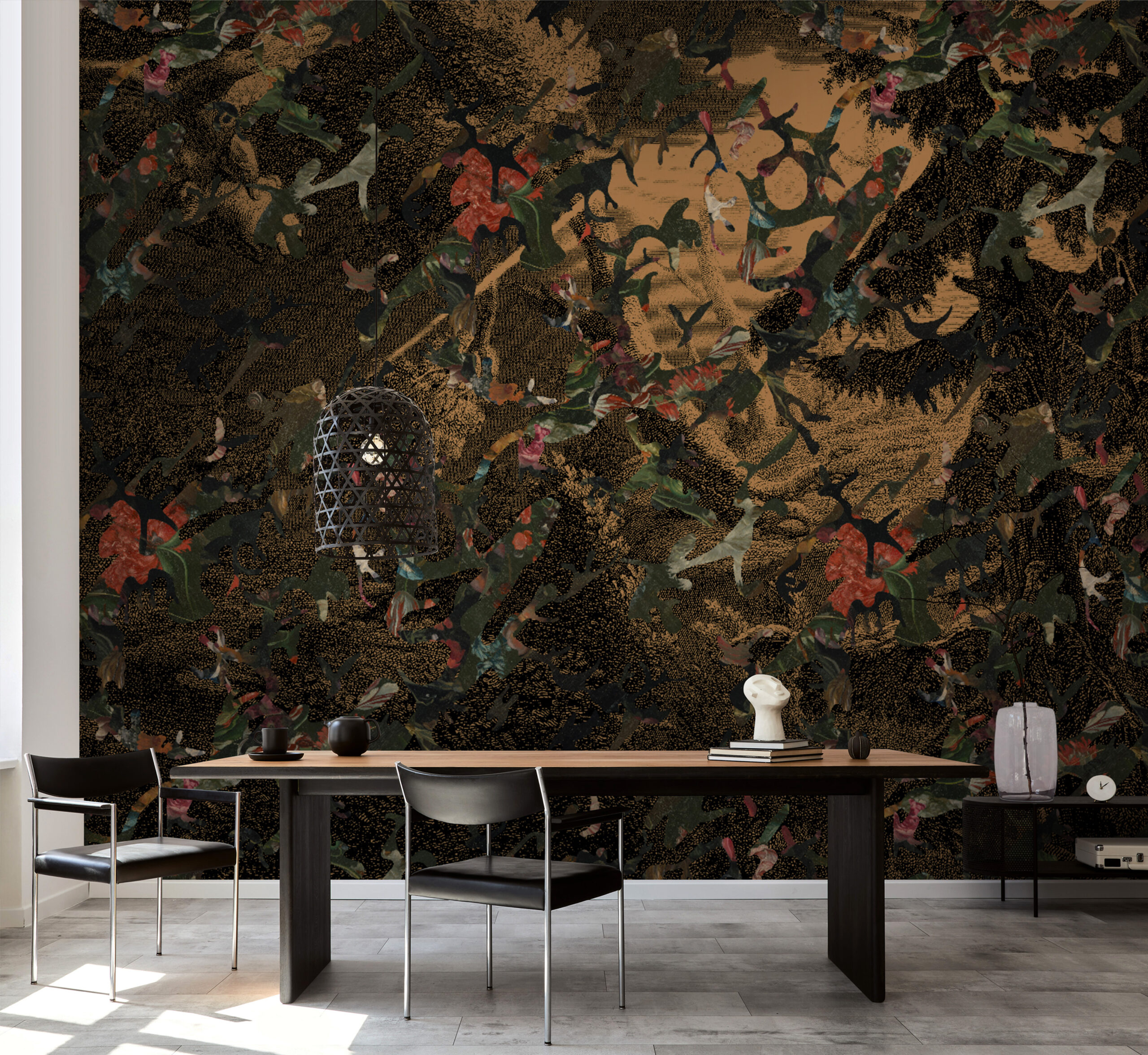 Paradis-Perdu-MaVoix-wallpaper-by-Magnus-Gjoen-frescoes-Collezione-Visioni-living-room