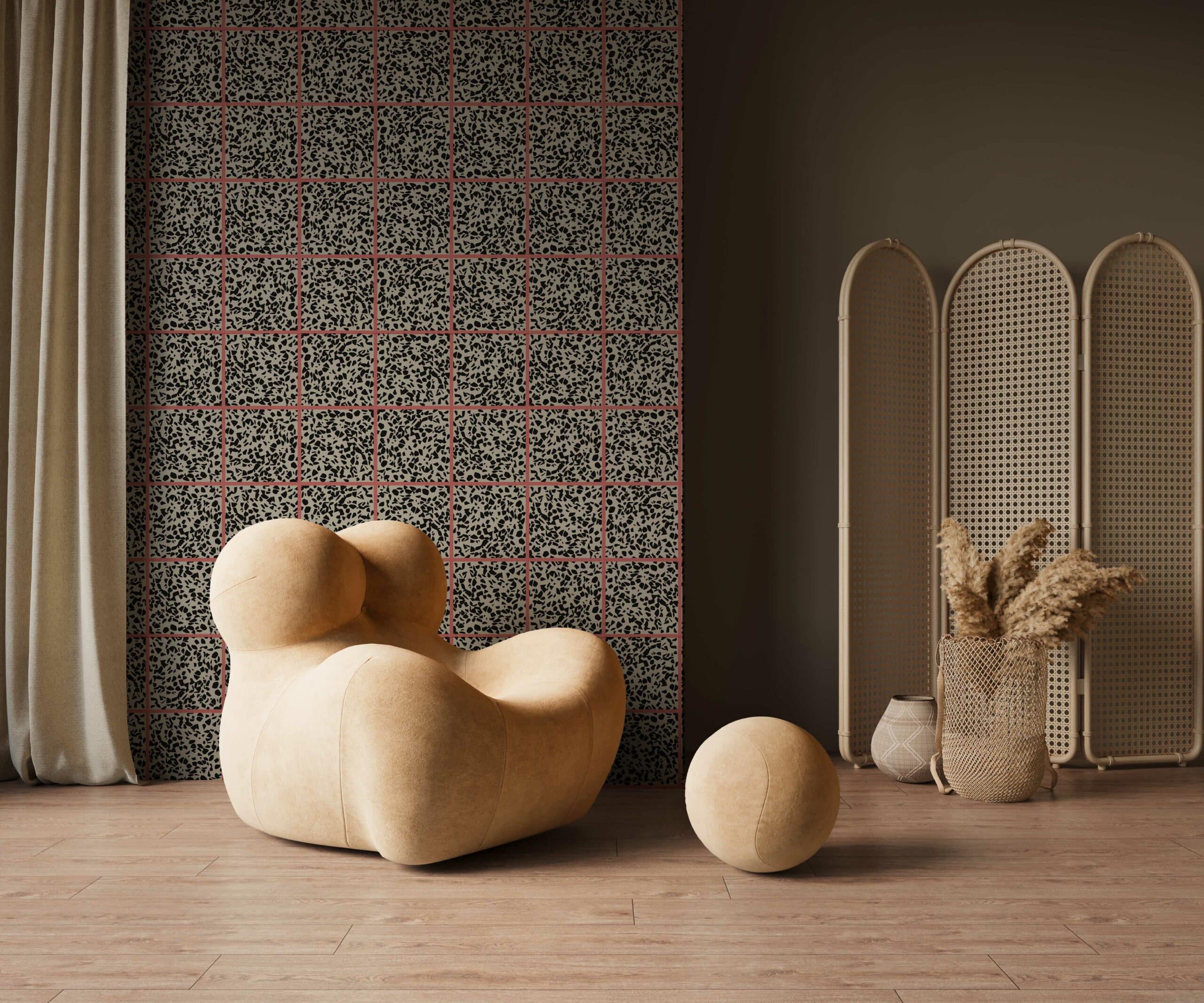 MaVoix-wallpaper-Fuga-fragola-by-Studio-Lievito-pattern-Collezione-Racconti-living-room