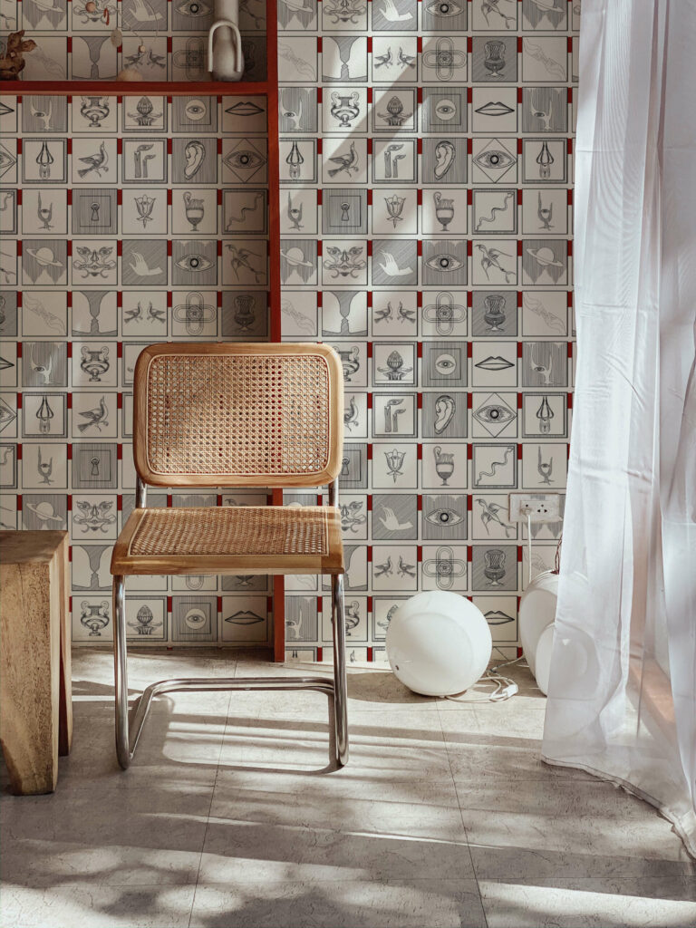 Alchemici Bianco & Rosso Merlot | Wallpaper — carta da parati MaVoix by Marika Tardio
