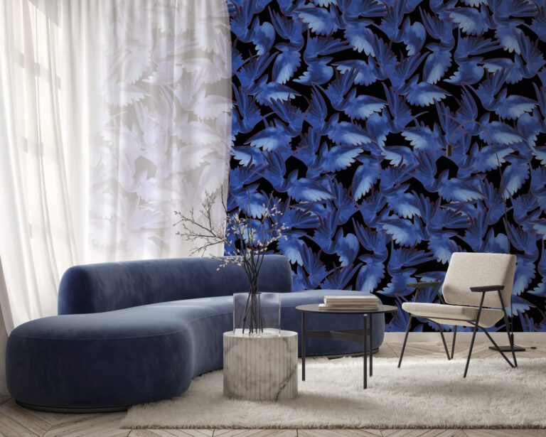 Misteriosa Black & Blue Edition | Wallpaper — carta da parati MaVoix by Leonardo Dini