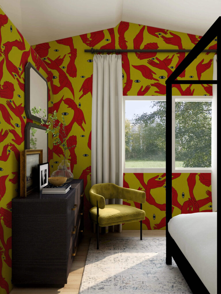 Uno, Nessuno Fluo | Wallpaper — carta da parati MaVoix by Marika Tardio