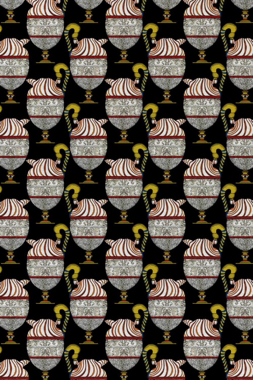 Fontana Nero Mezzanotte Wallpaper - Pattern - MaVoix