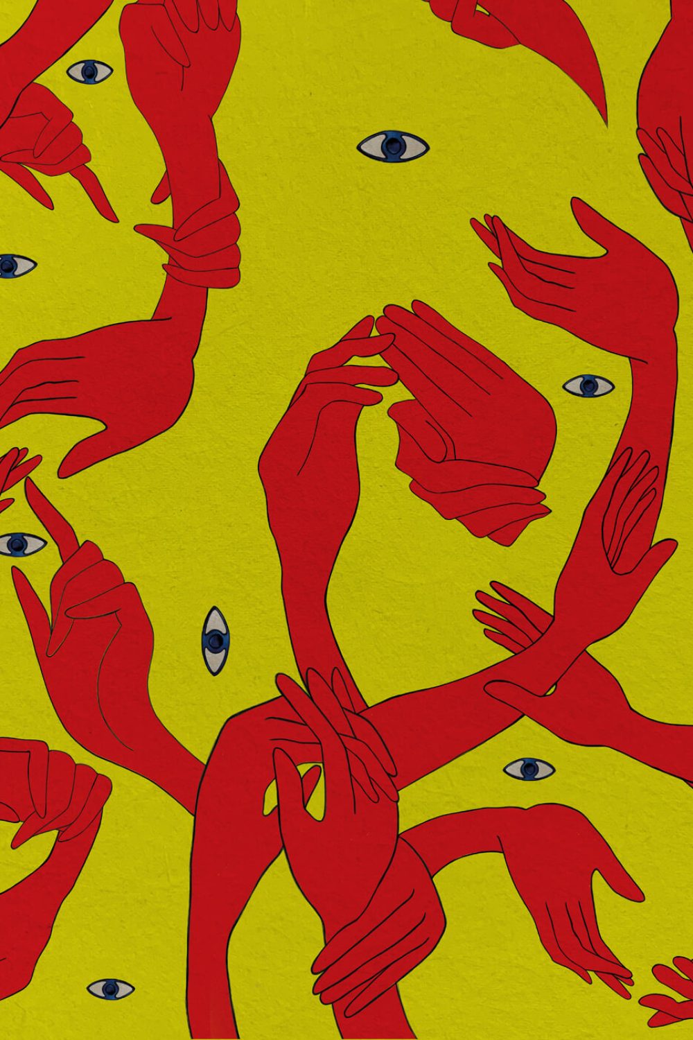 Uno, Nessuno Fluo | Wallpaper — carta da parati MaVoix by Marika Tardio