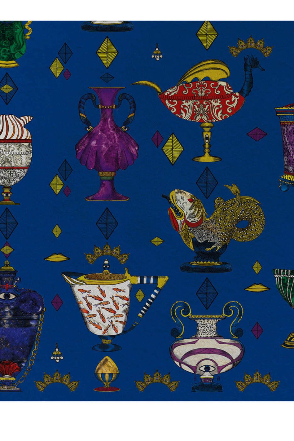 Ludovica Blu Elettrico | Wallpaper — carta da parati MaVoix by Marika Tardio
