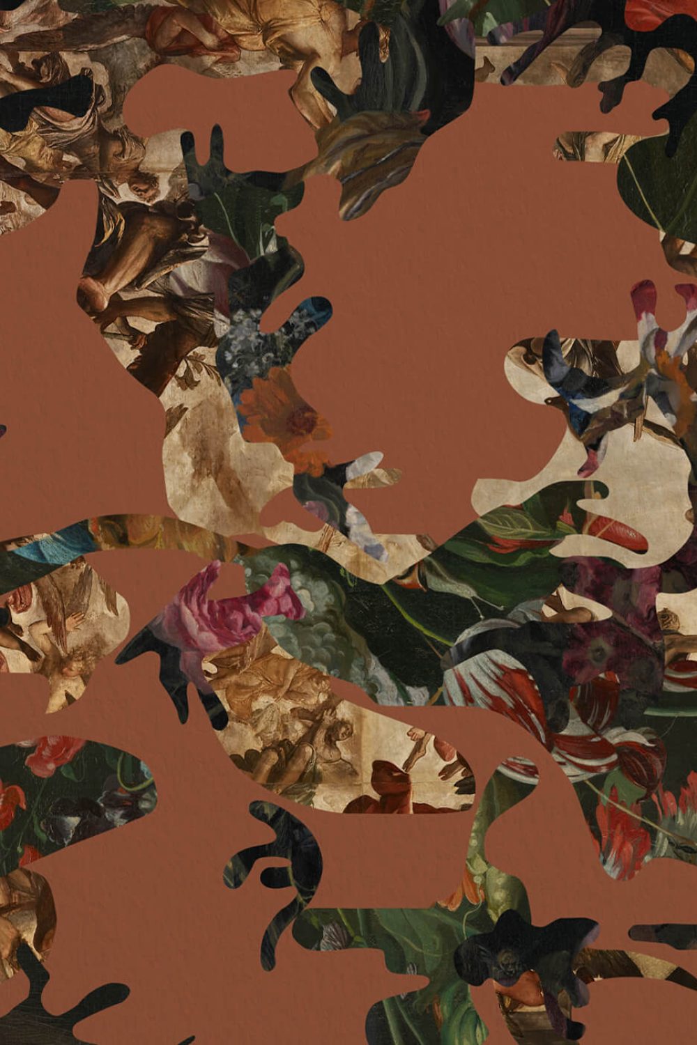 Hidden in Plain Sight Marsala Edition | Wallpaper — carta da parati MaVoix by Magnus Gjoen