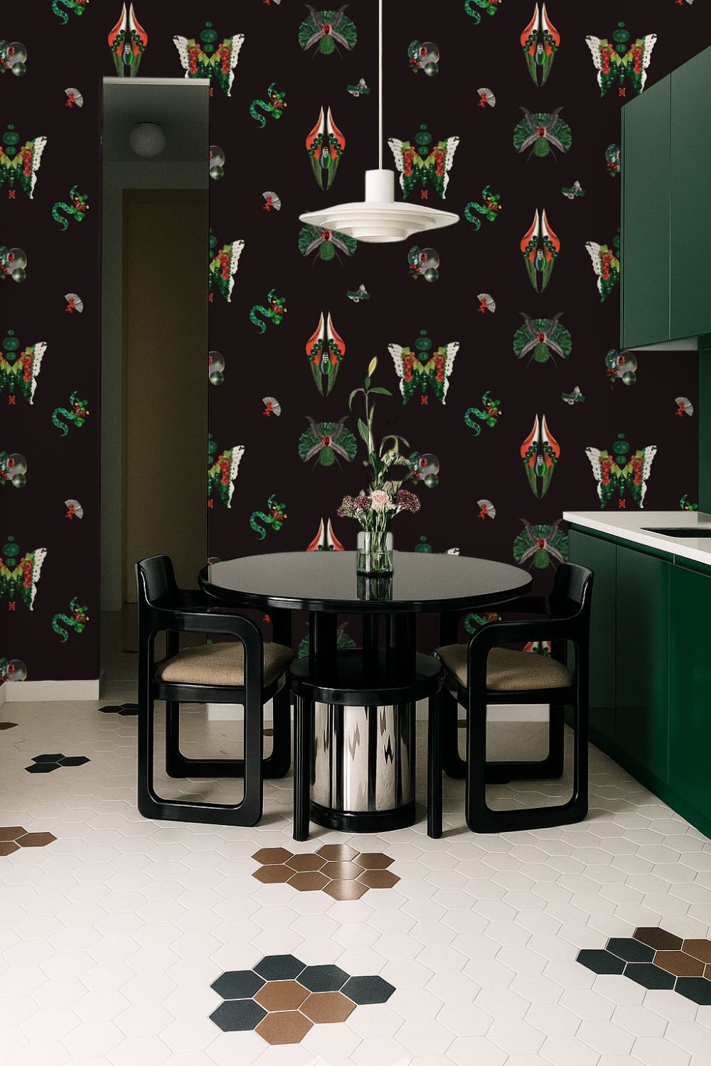 Jewelry Bugs Onyx | Wallpaper — carta da parati MaVoix by Fanny Garnichat