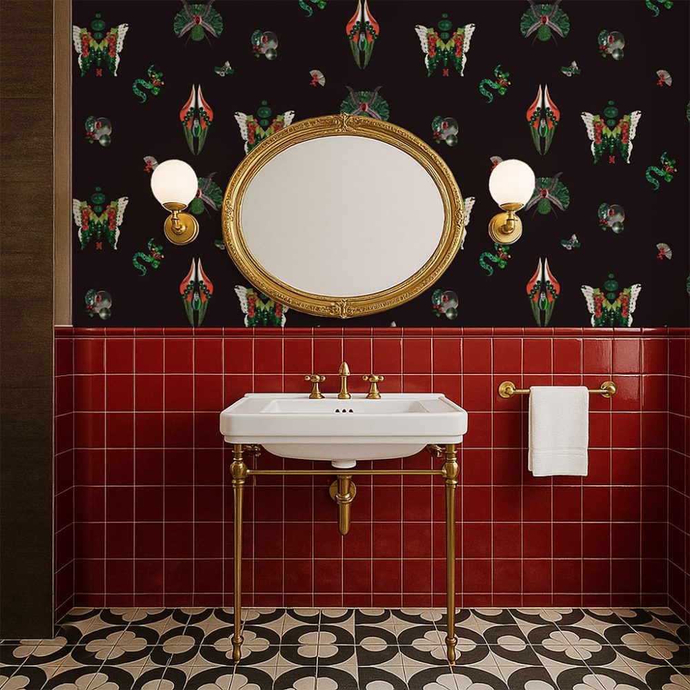 Jewelry Bugs Onyx | Wallpaper — carta da parati MaVoix by Fanny Garnichat