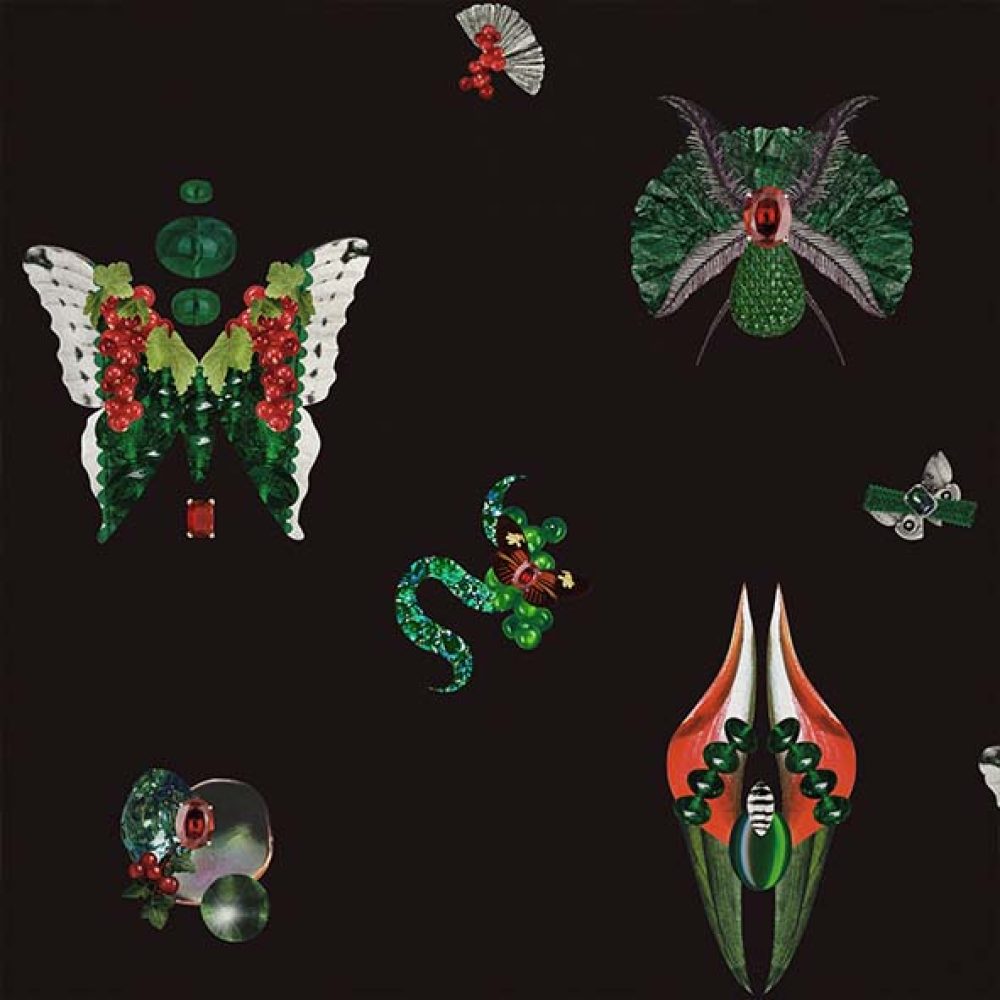 Jewelry Bugs Onyx | Wallpaper — carta da parati MaVoix by Fanny Garnichat