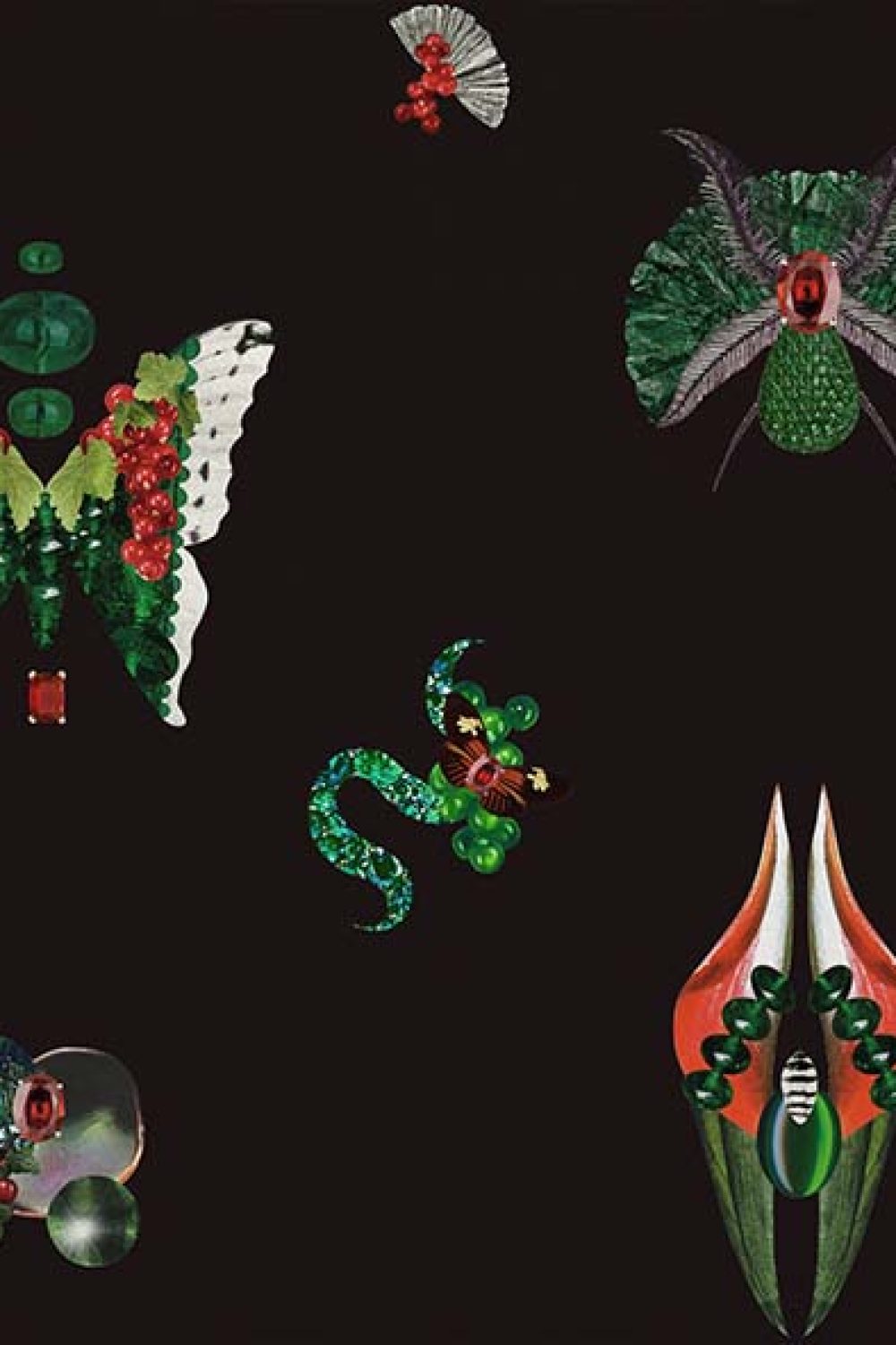 Jewelry Bugs Onyx | Wallpaper — carta da parati MaVoix by Fanny Garnichat