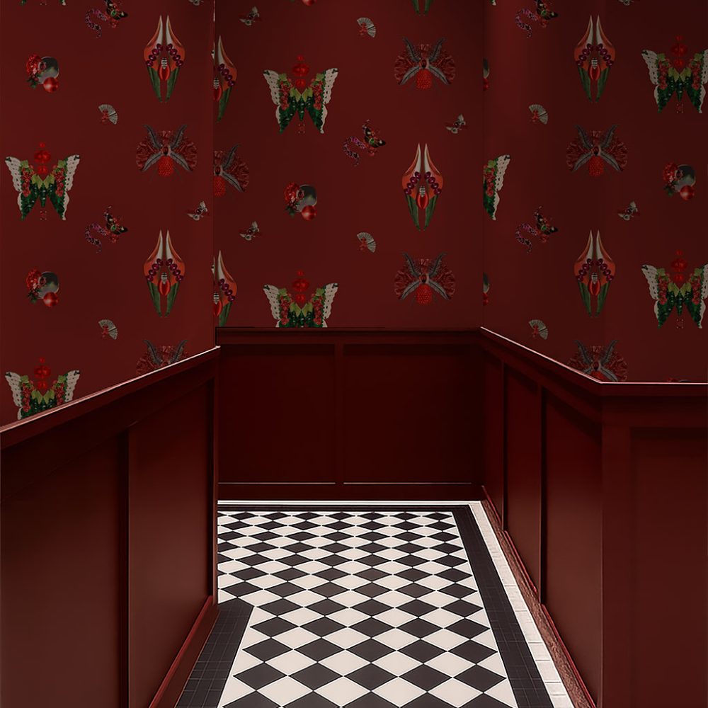Jewelry Bugs Ruby | Wallpaper — carta da parati MaVoix by Fanny Garnichat