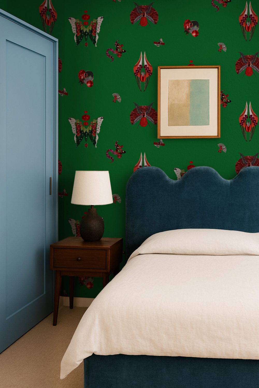 Jewelry Bugs Jade – Wallpaper — carta da parati MaVoix by Fanny Garnichat