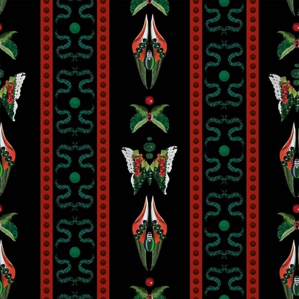 Bugs Lines Onyx | Wallpaper — carta da parati MaVoix by Fanny Garnichat