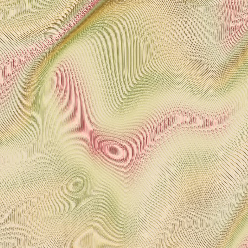 Interferenze Lime | Wallpaper — carta da parati MaVoix by Studio Lievito