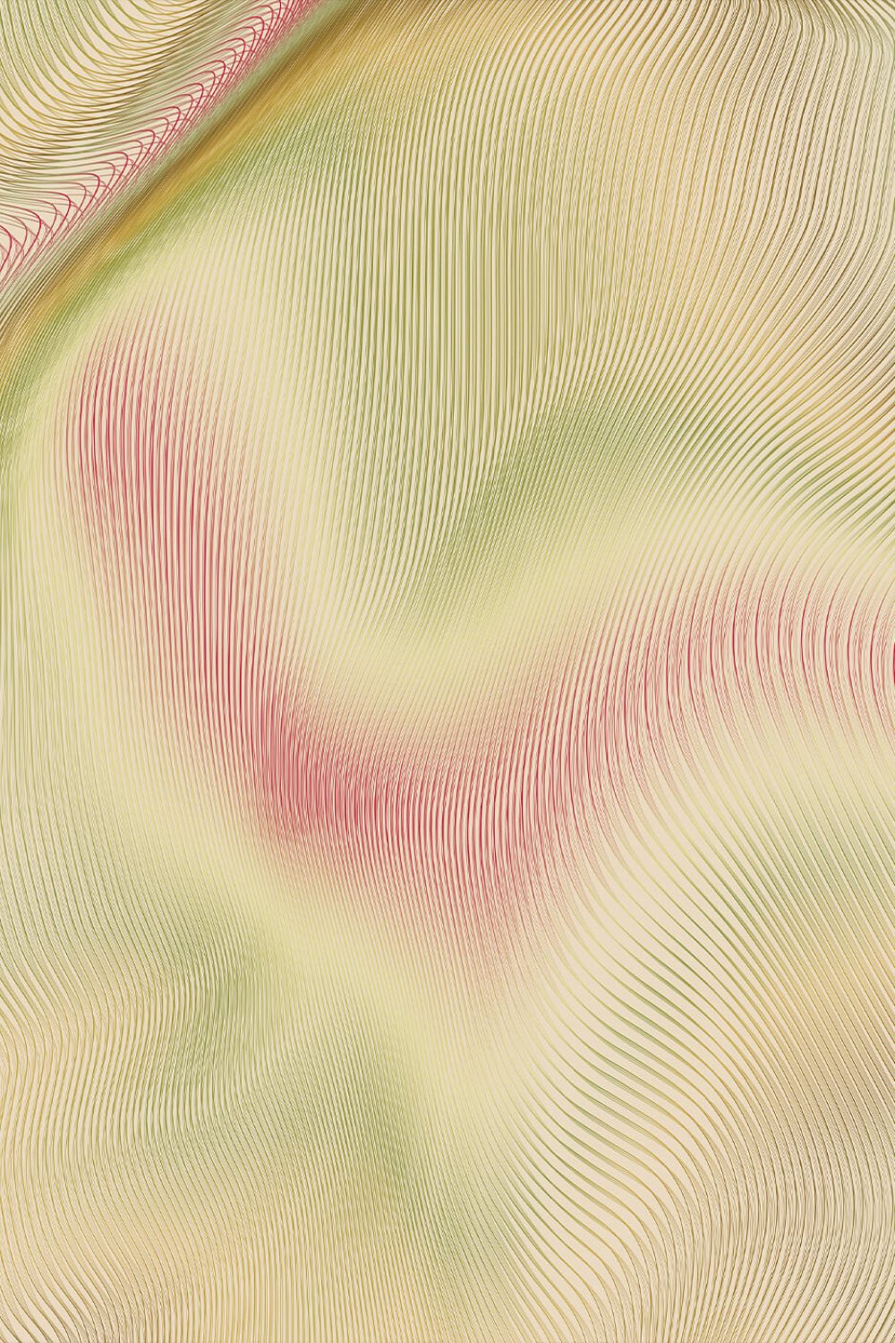 Interferenze Lime | Wallpaper — carta da parati MaVoix by Studio Lievito