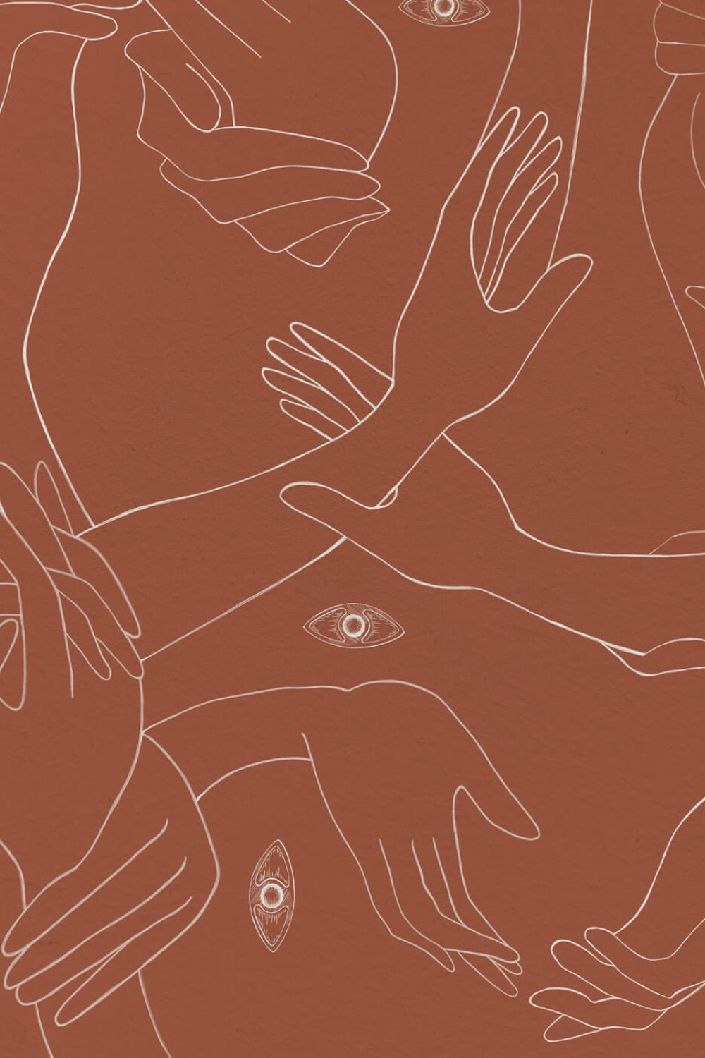 Uno, Nessuno Cannella | Wallpaper — carta da parati MaVoix by Marika Tardio