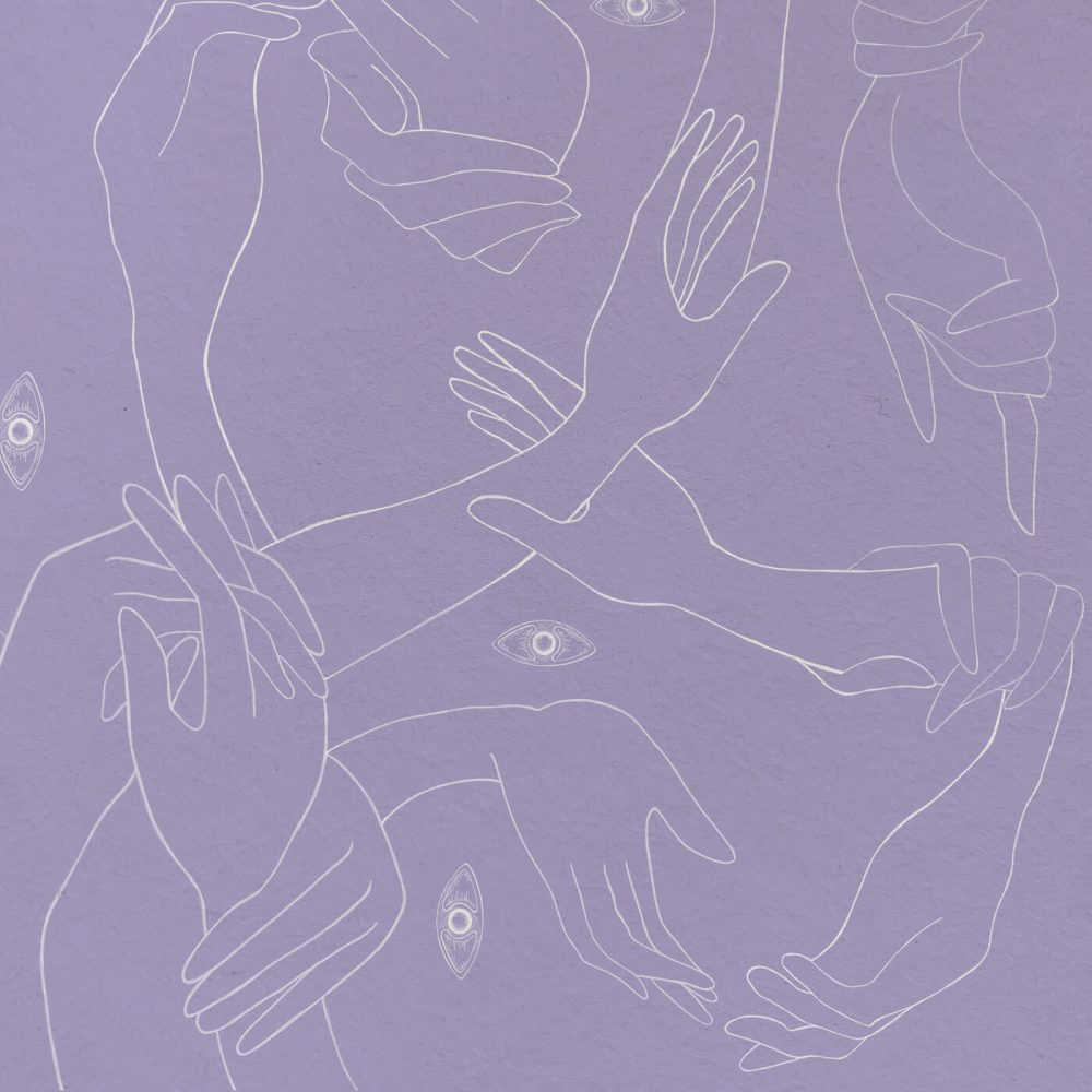 Uno, Nessuno Lavanda Digitale | Wallpaper — carta da parati MaVoix by Marika Tardio