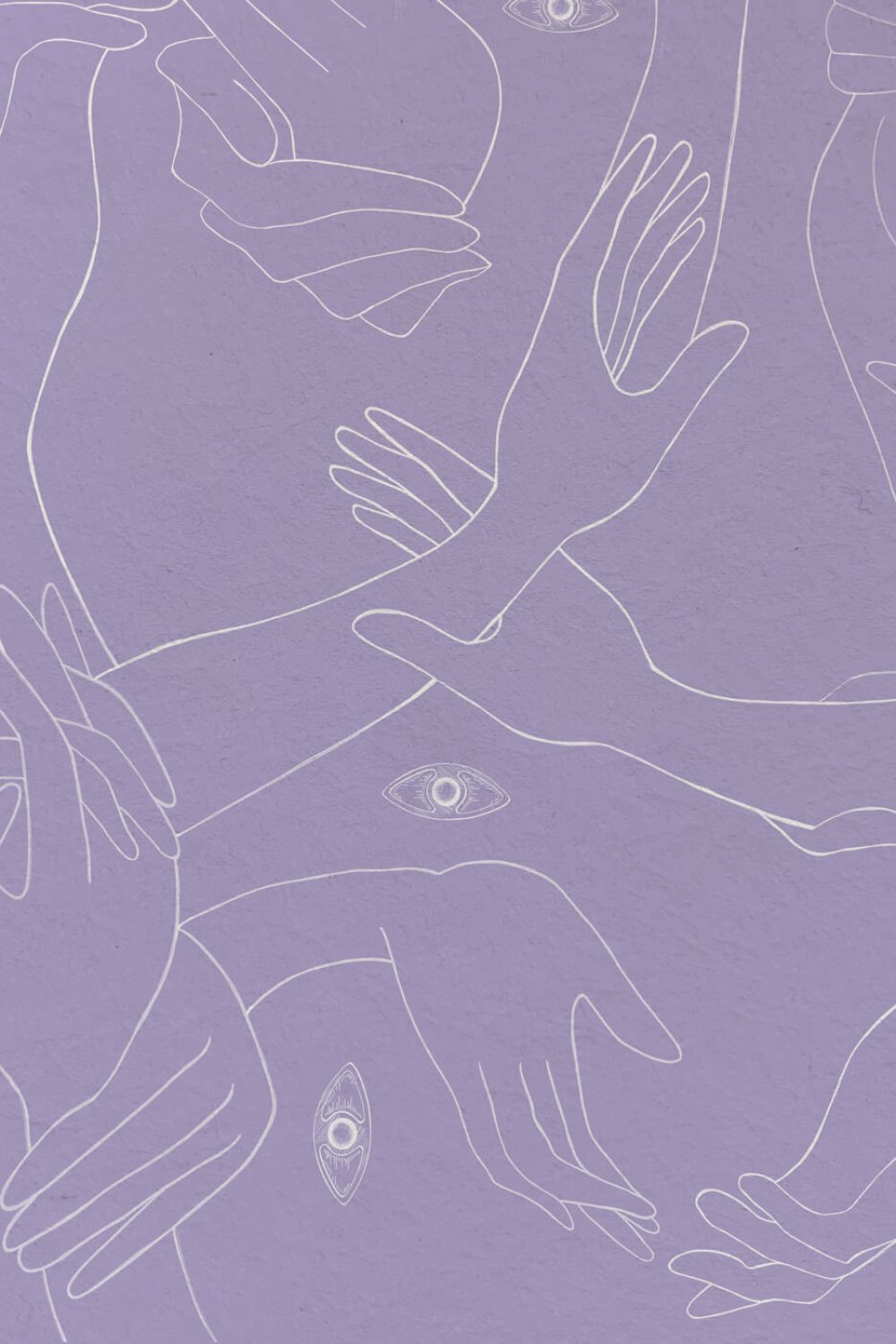 Uno, Nessuno Lavanda Digitale | Wallpaper — carta da parati MaVoix by Marika Tardio