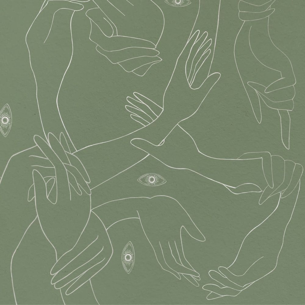 Uno, Nessuno Verde Salvia | Wallpaper — carta da parati MaVoix by Marika Tardio