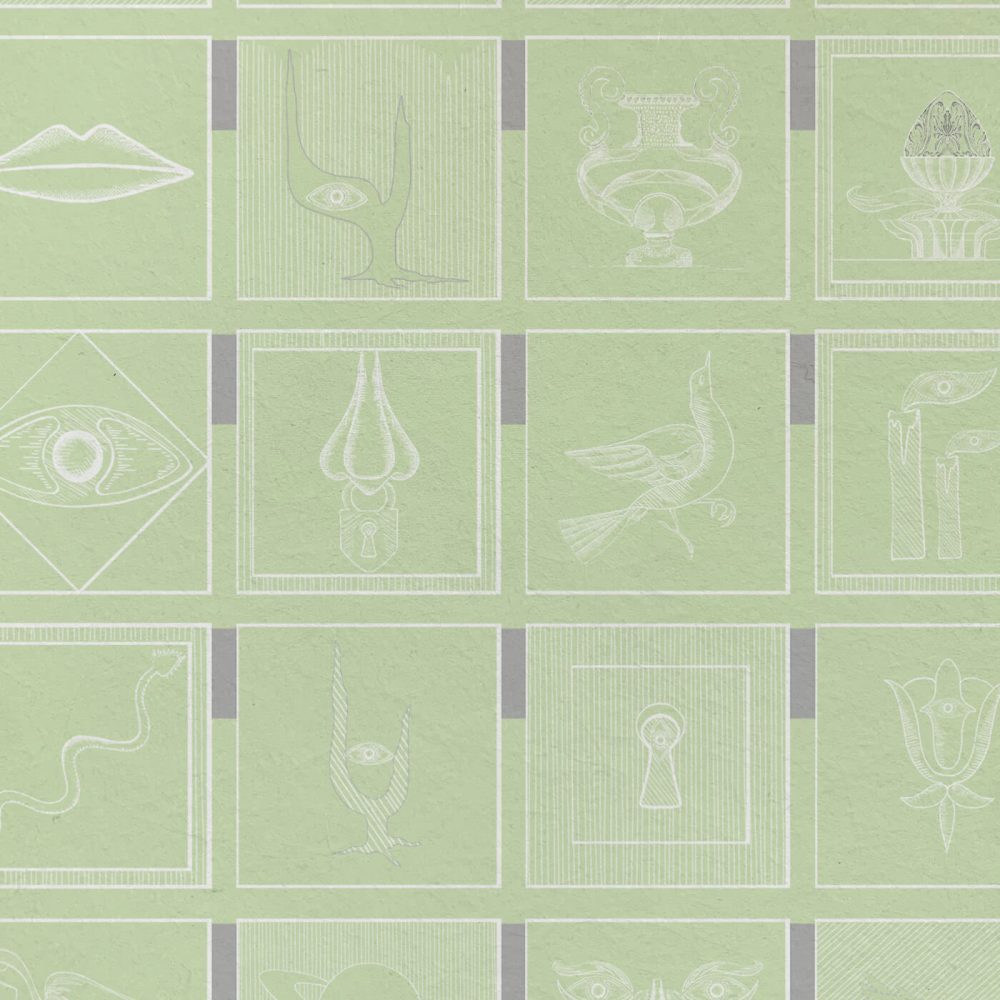 Alchemici Verde Morbido | Wallpaper — carta da parati MaVoix by Marika Tardio
