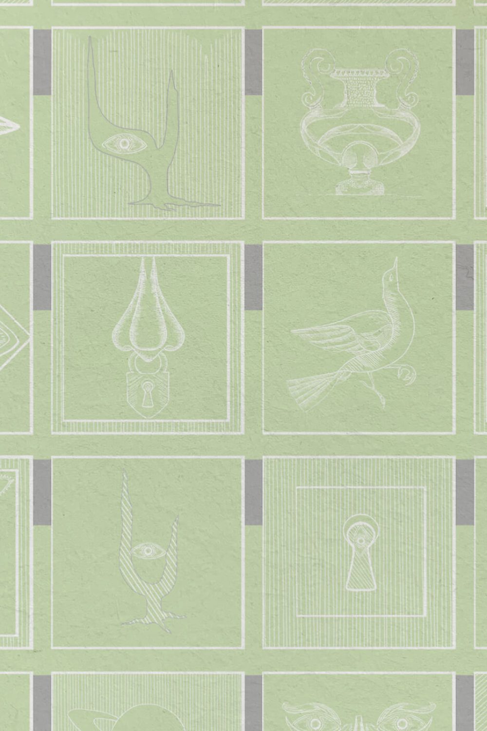 Alchemici Verde Morbido | Wallpaper — carta da parati MaVoix by Marika Tardio