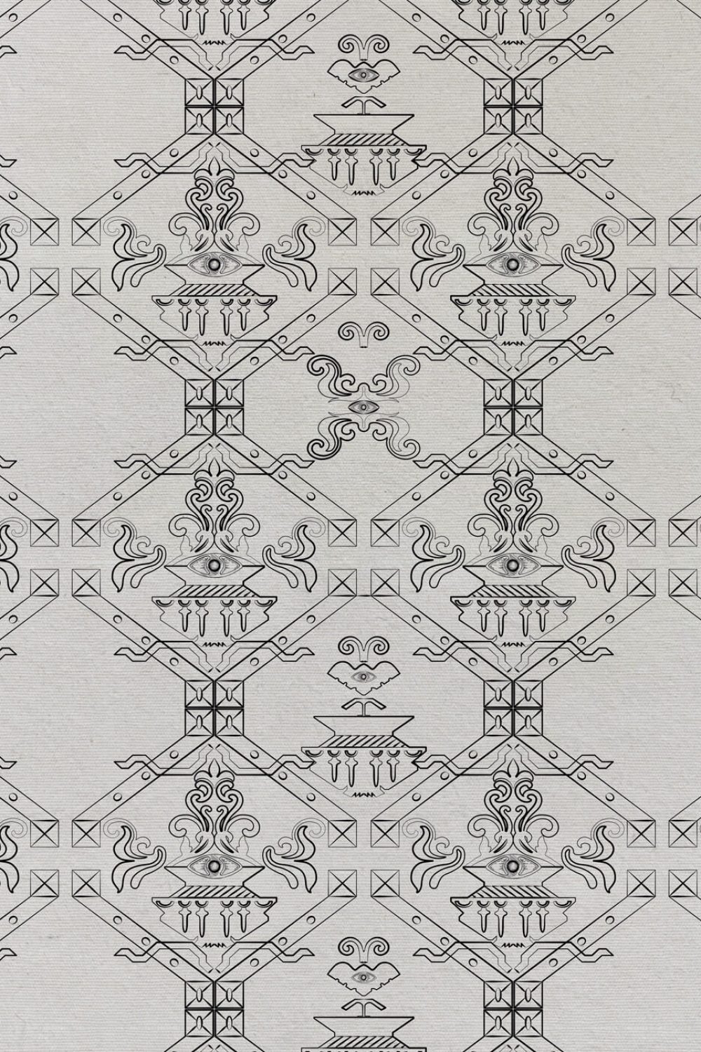 Ricamo Écru Cotone | Wallpaper — carta da parati MaVoix by Marika Tardio