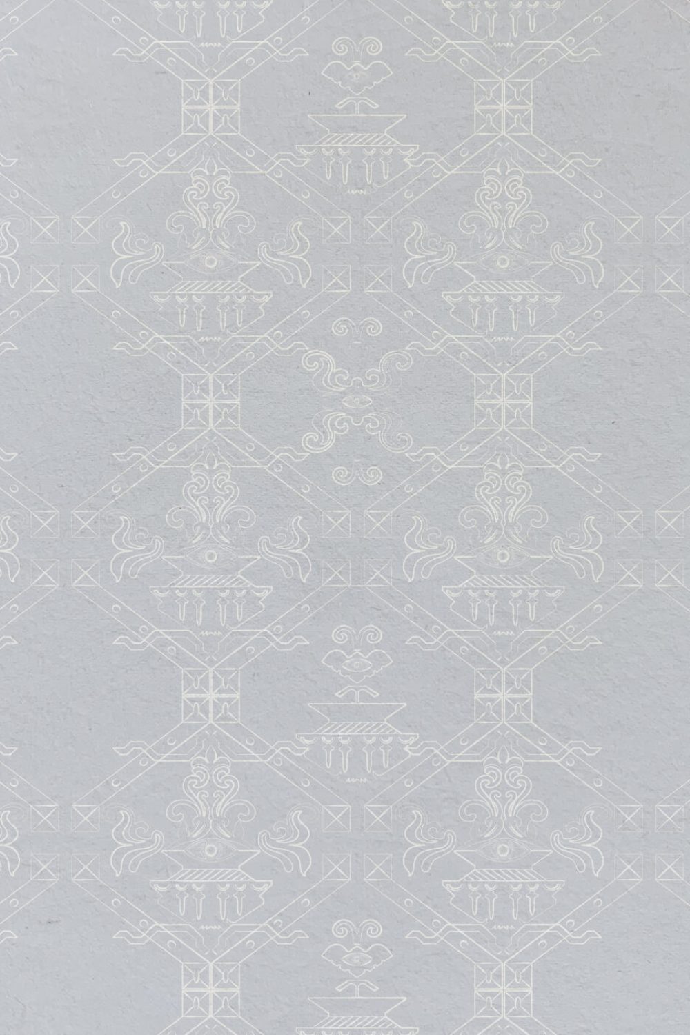 Ricamo Grigio Polvere | Wallpaper — carta da parati MaVoix by Marika Tardio