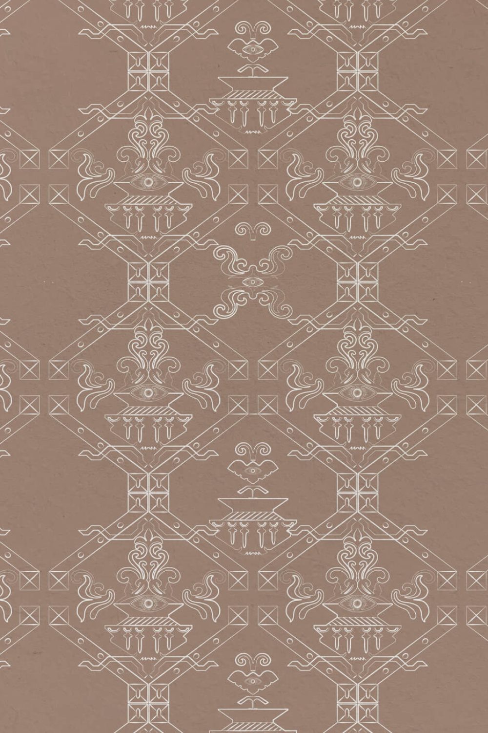 Ricamo Rosa Antico | Wallpaper — carta da parati MaVoix by Marika Tardio