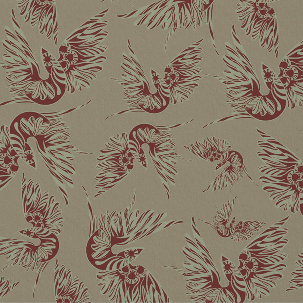 Misteriosa Beige & Terra di Siena | Wallpaper — carta da parati MaVoix by Leonardo Dini