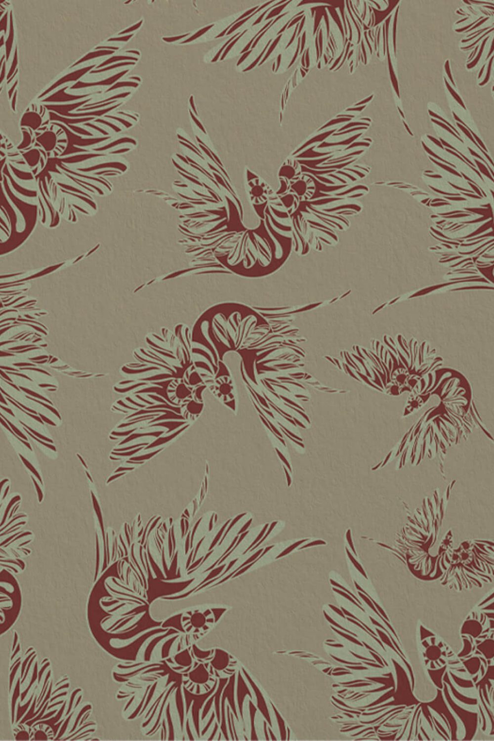 Misteriosa Beige & Terra di Siena | Wallpaper — carta da parati MaVoix by Leonardo Dini