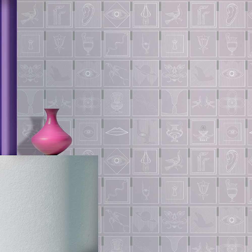 Alchemici Lilla Orchidea | Wallpaper — carta da parati MaVoix by Marika Tardio