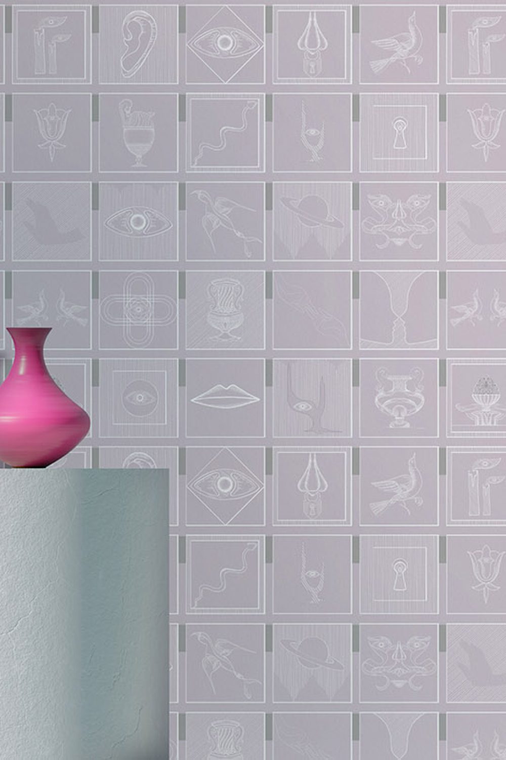 Alchemici Lilla Orchidea | Wallpaper — carta da parati MaVoix by Marika Tardio