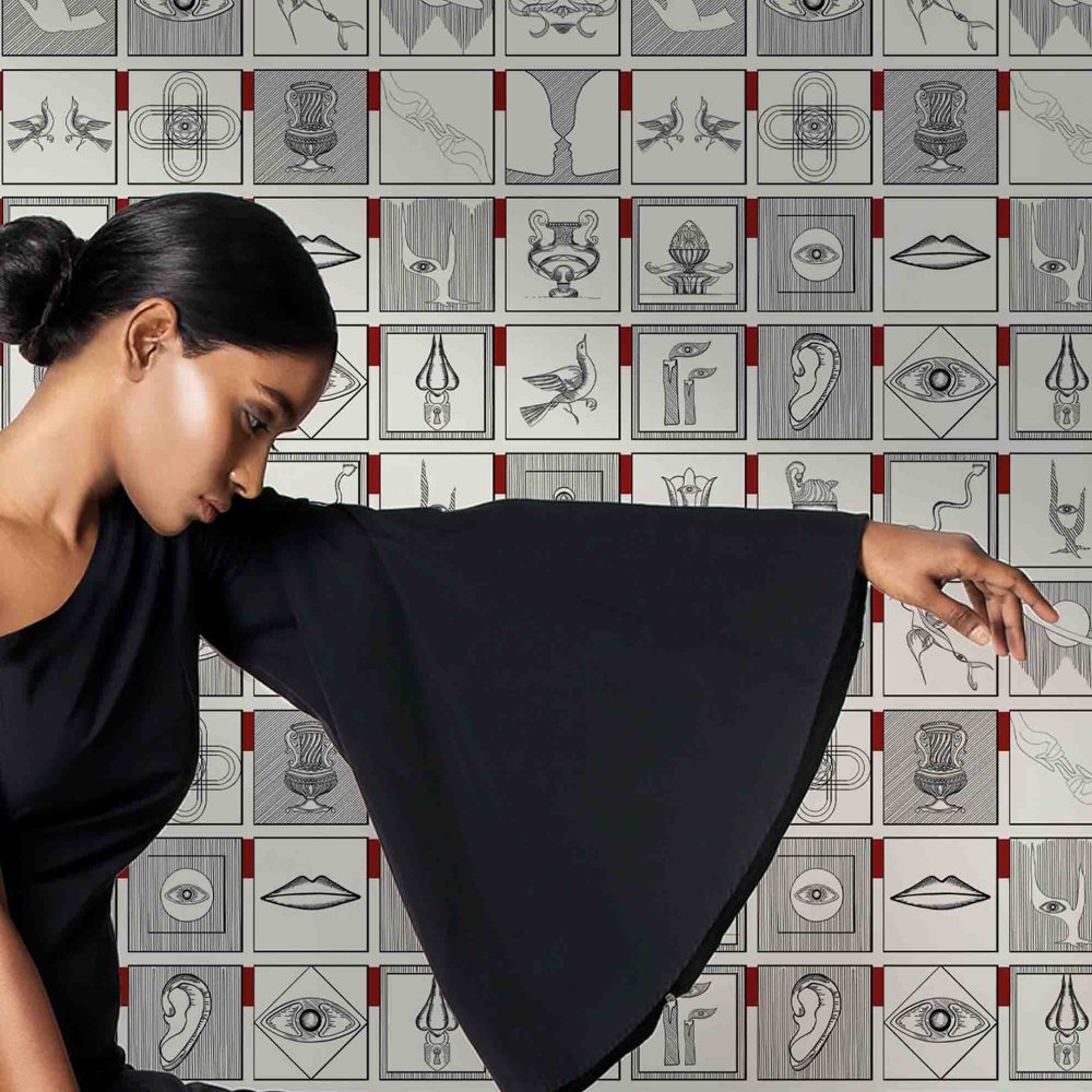Alchemici Bianco & Rosso Merlot | Wallpaper — carta da parati MaVoix by Marika Tardio