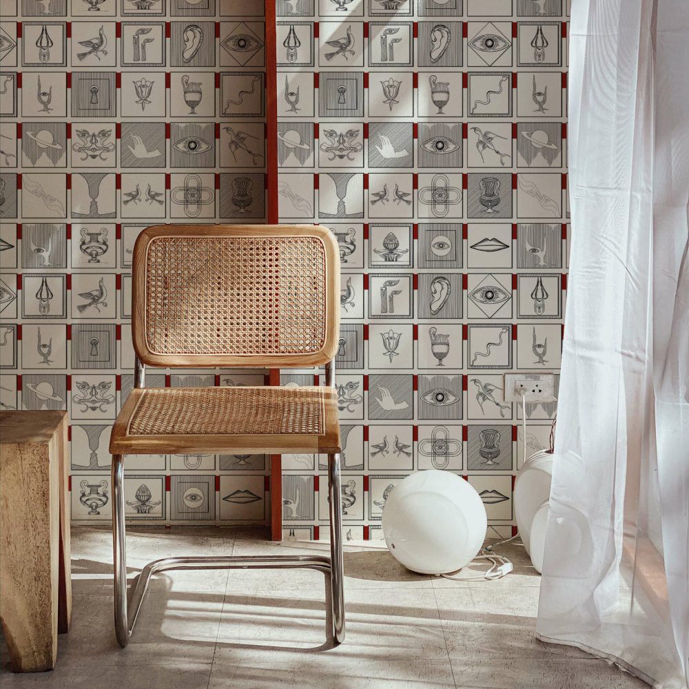 Alchemici Bianco & Rosso Merlot | Wallpaper — carta da parati MaVoix by Marika Tardio