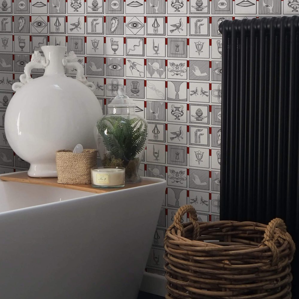 Alchemici Bianco & Rosso Merlot | Wallpaper — carta da parati MaVoix by Marika Tardio