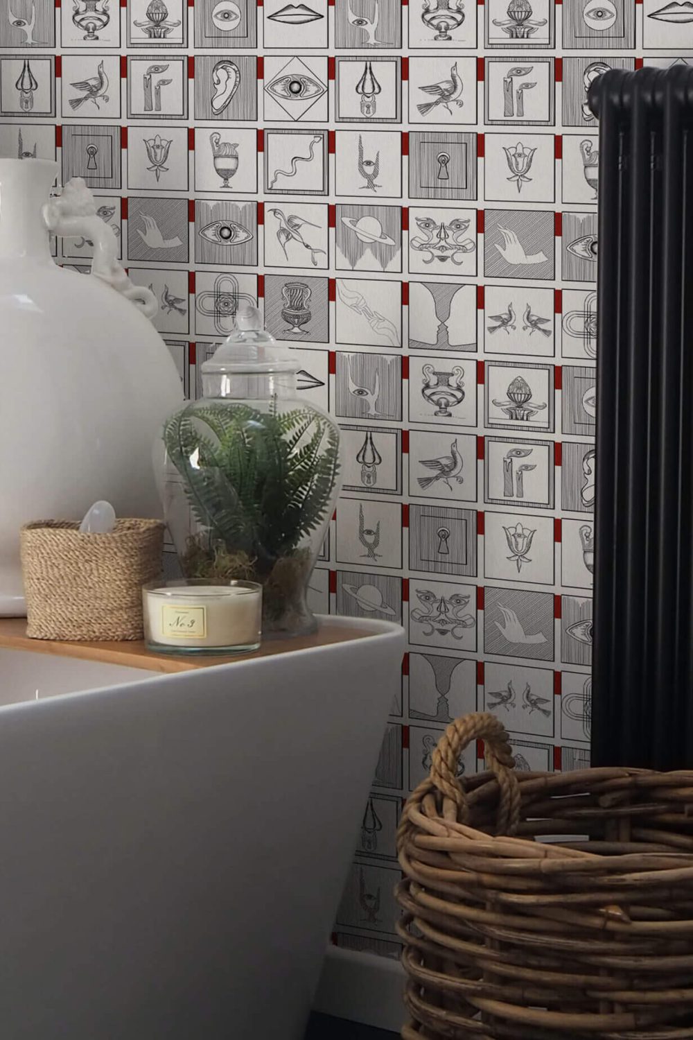 Alchemici Bianco & Rosso Merlot | Wallpaper — carta da parati MaVoix by Marika Tardio
