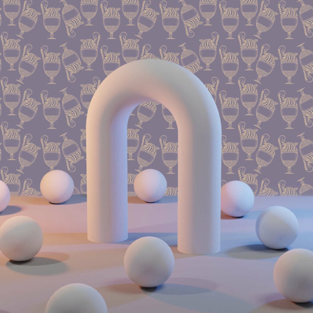 Fontana Orchidea Cupa | Wallpaper — carta da parati MaVoix by Marika Tardio