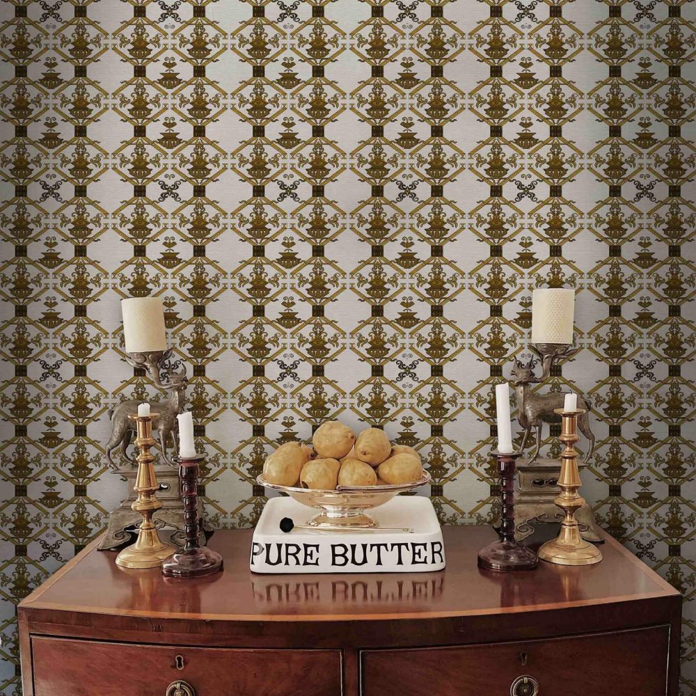 Ricamo Oro Antico | Wallpaper — carta da parati MaVoix by Marika Tardio