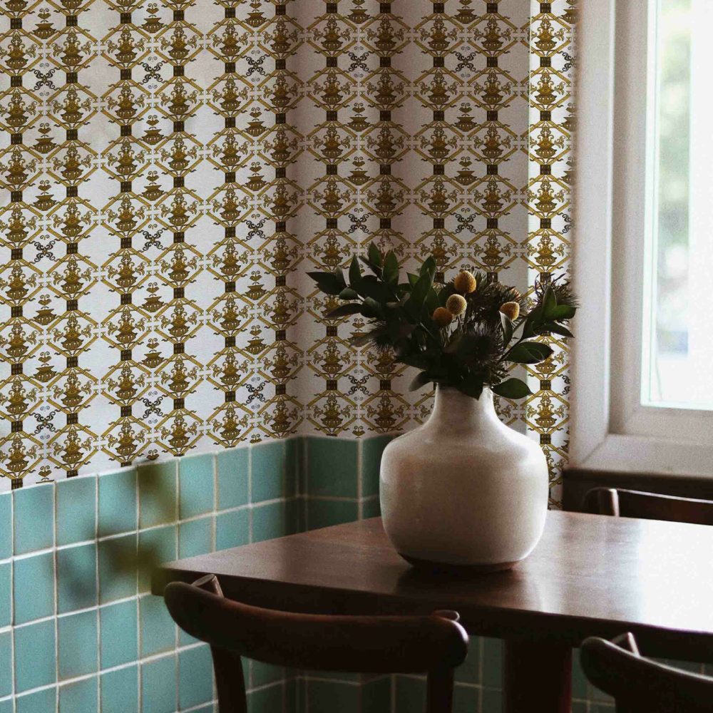 Ricamo Oro Antico | Wallpaper — carta da parati MaVoix by Marika Tardio