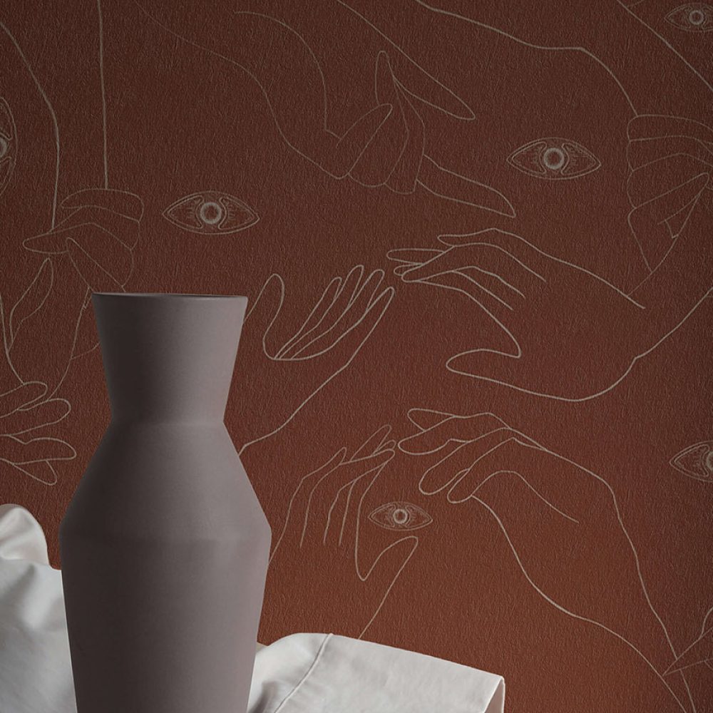 Uno, Nessuno Cannella | Wallpaper — carta da parati MaVoix by Marika Tardio