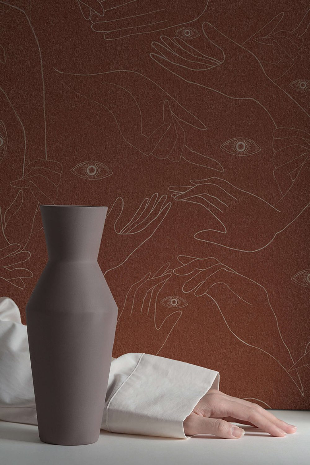 Uno, Nessuno Cannella | Wallpaper — carta da parati MaVoix by Marika Tardio