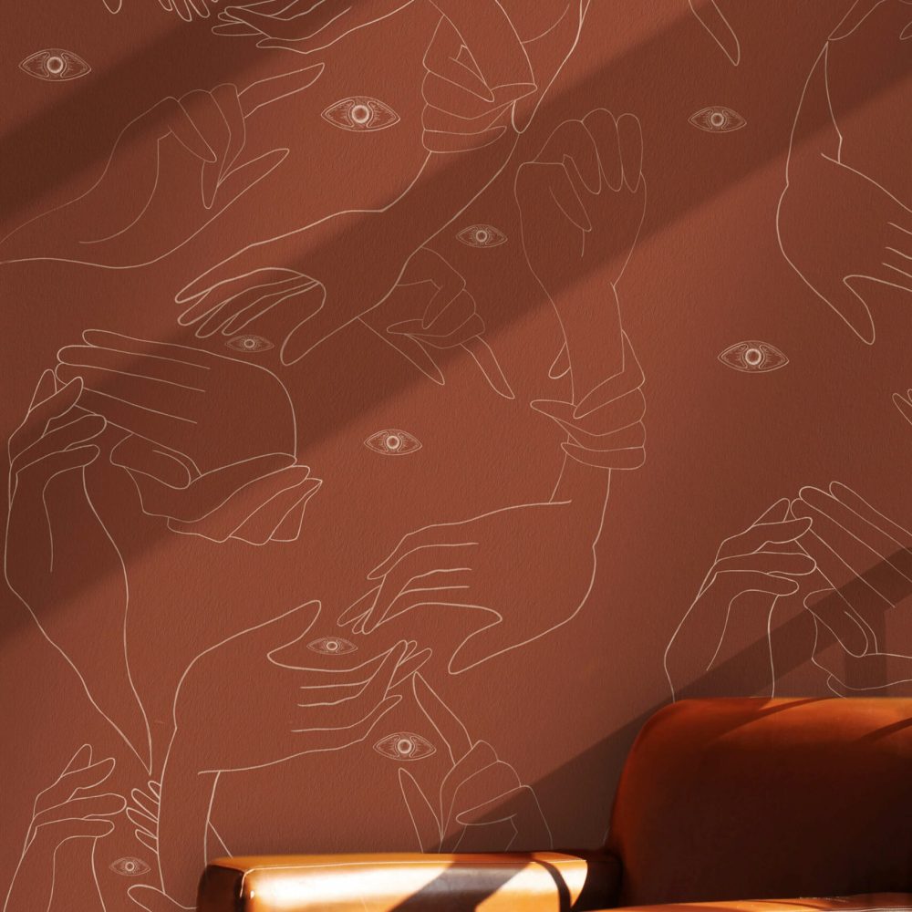 Uno, Nessuno Cannella | Wallpaper — carta da parati MaVoix by Marika Tardio