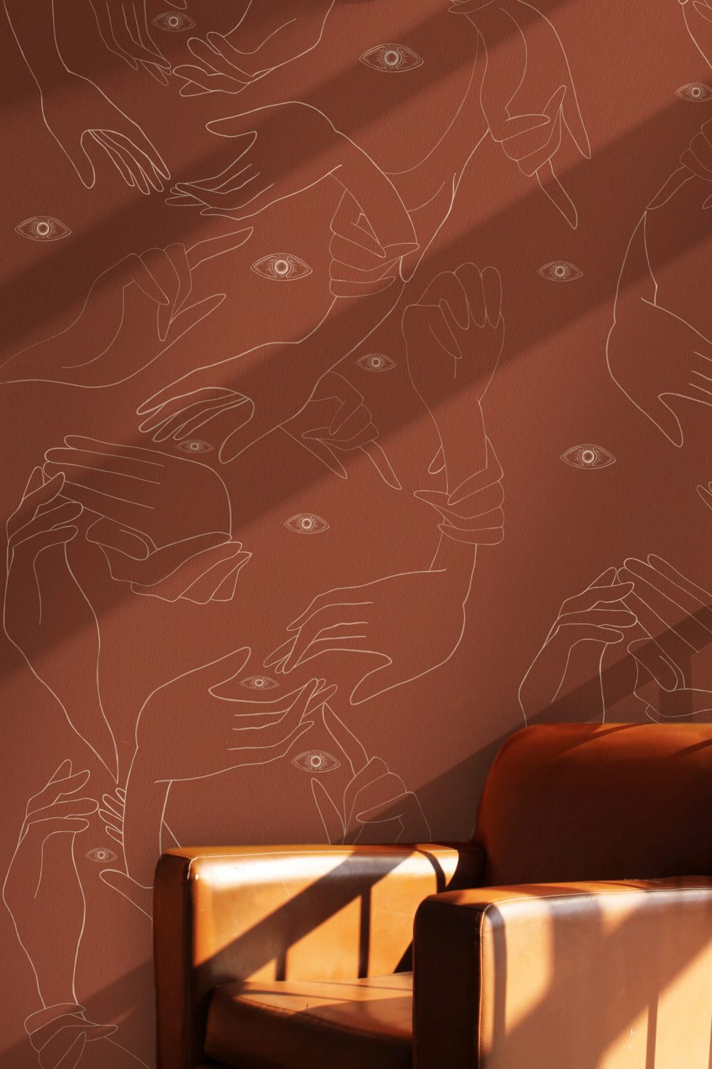 Uno, Nessuno Cannella | Wallpaper — carta da parati MaVoix by Marika Tardio