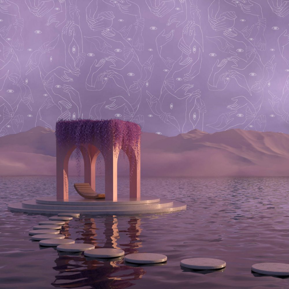 Uno, Nessuno Lavanda Digitale | Wallpaper — carta da parati MaVoix by Marika Tardio