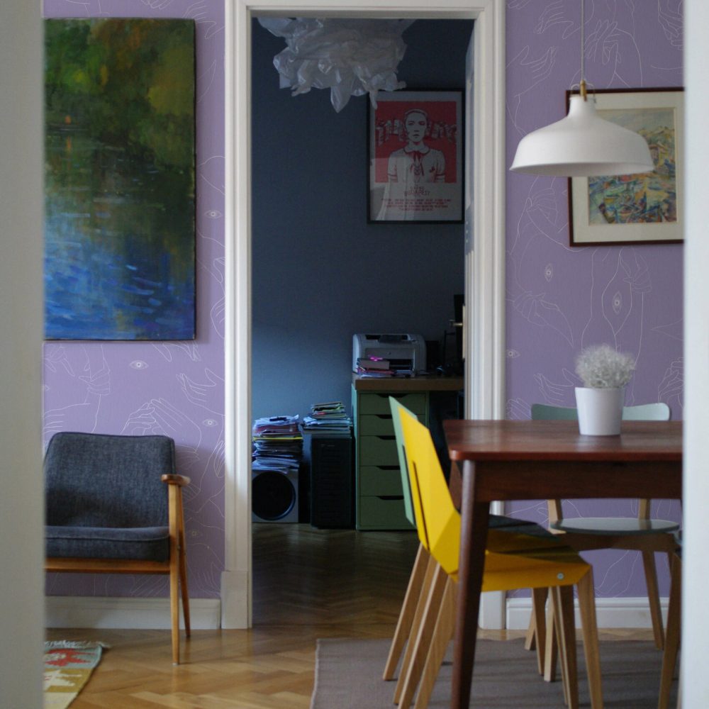 Uno, Nessuno Lavanda Digitale | Wallpaper — carta da parati MaVoix by Marika Tardio