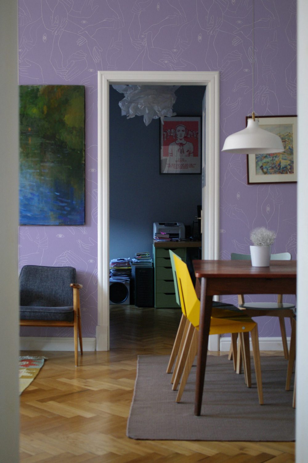 Uno, Nessuno Lavanda Digitale | Wallpaper — carta da parati MaVoix by Marika Tardio