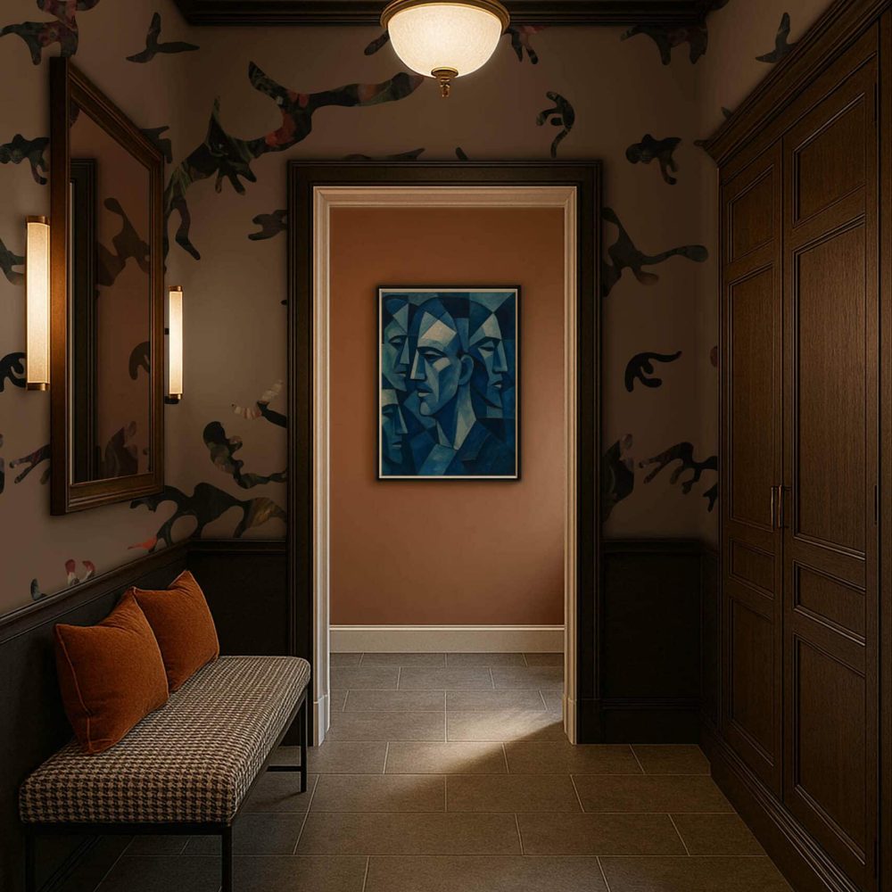 Find me in the Dark Cipria | Wallpaper — carta da parati MaVoix by Magnus Gjoen