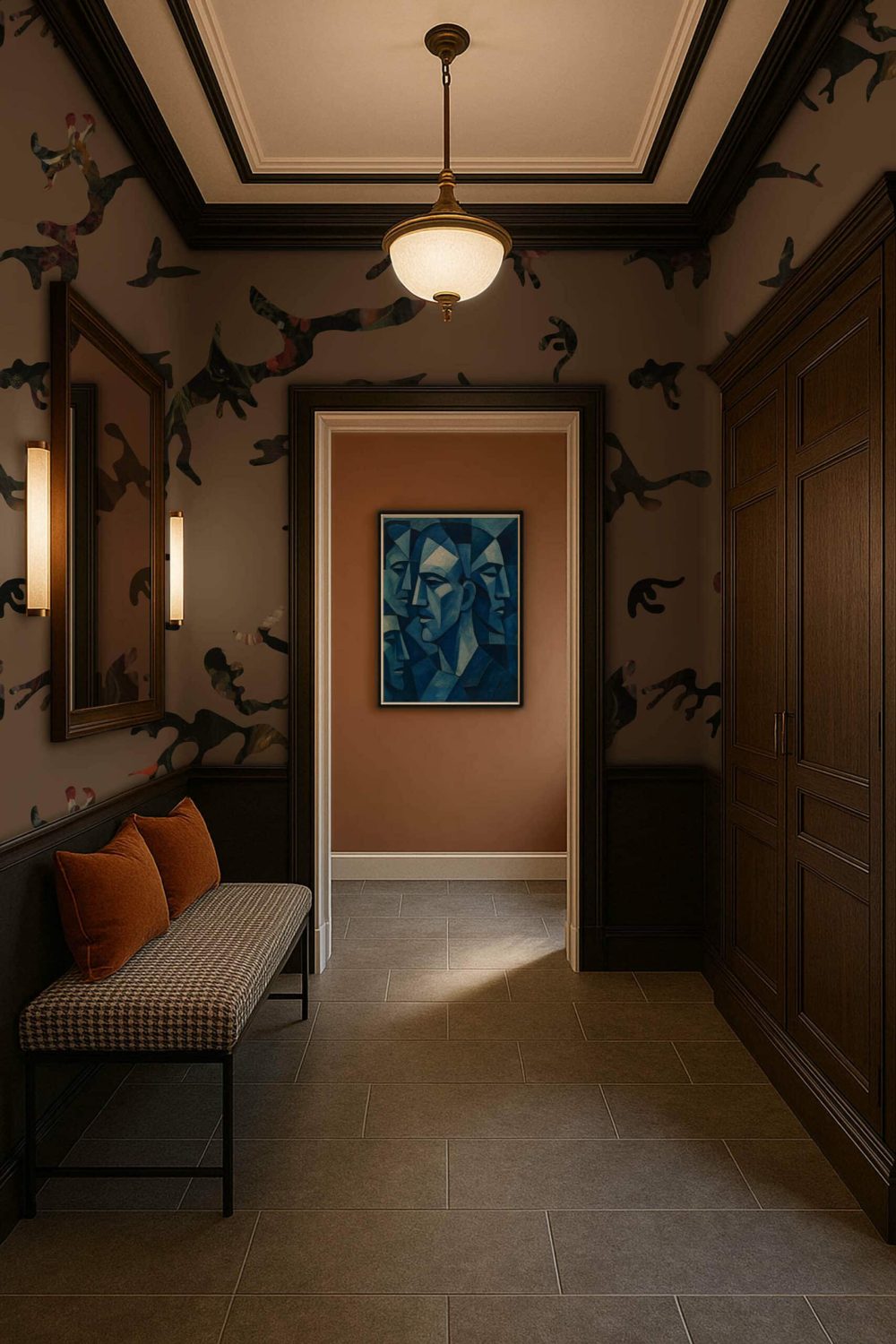 Find me in the Dark Cipria | Wallpaper — carta da parati MaVoix by Magnus Gjoen
